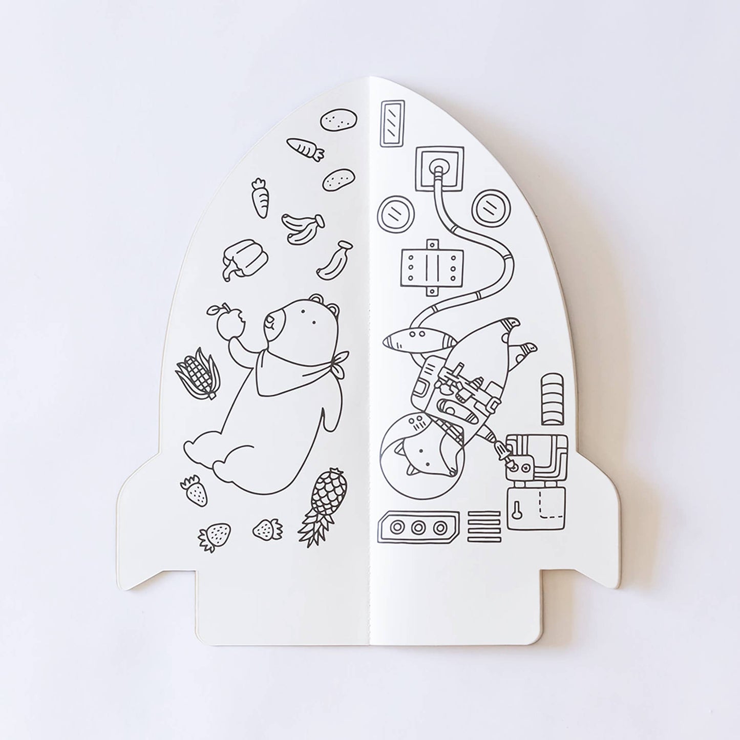 Rocket Jumbo Paper Coloring Book
