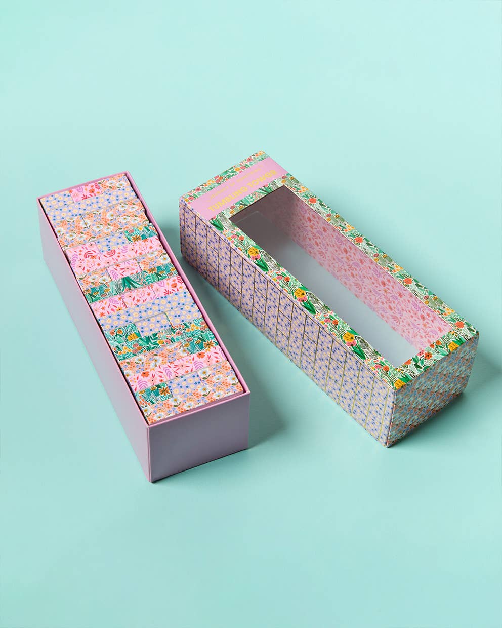 Floral Tumbling Tower Game