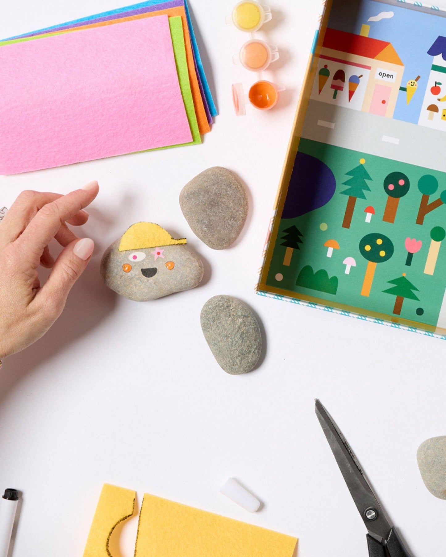 Rock Painting Kit for Kids - Cool Faces