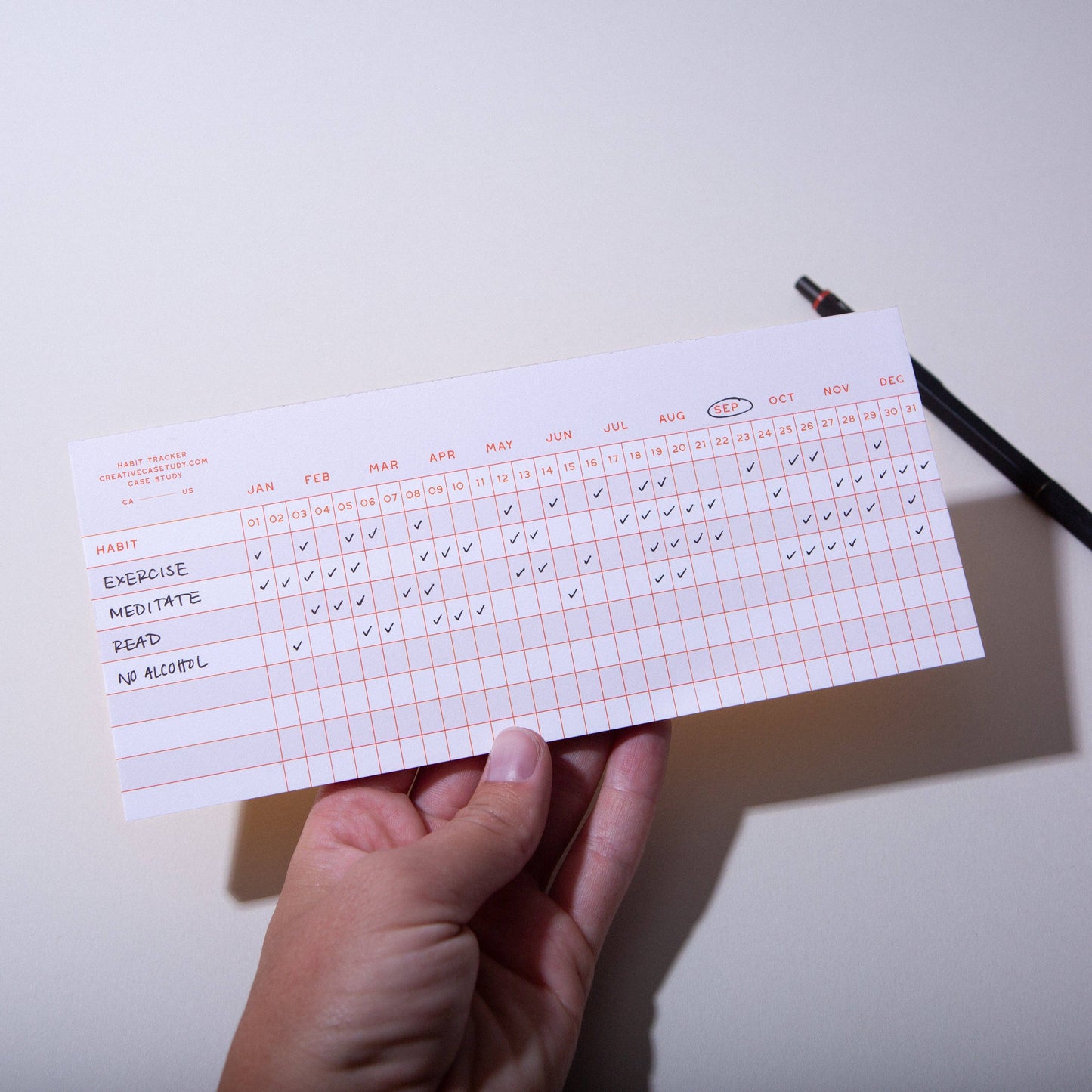 Habit Tracker Notepad