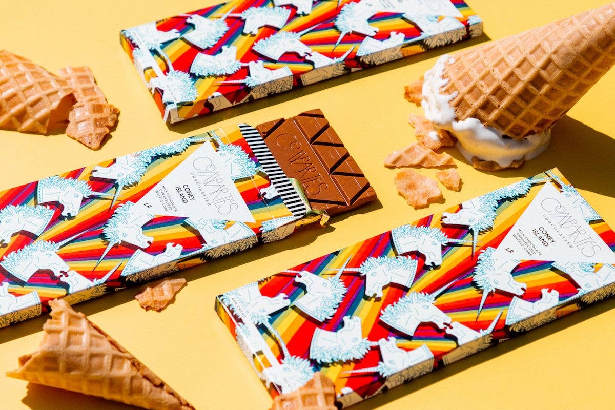 Compartes Chocolate Coney Island Waffle Cone Chocolate Bar Compartes Chocolate Coney Island Waffle Cone Chocolate Bar