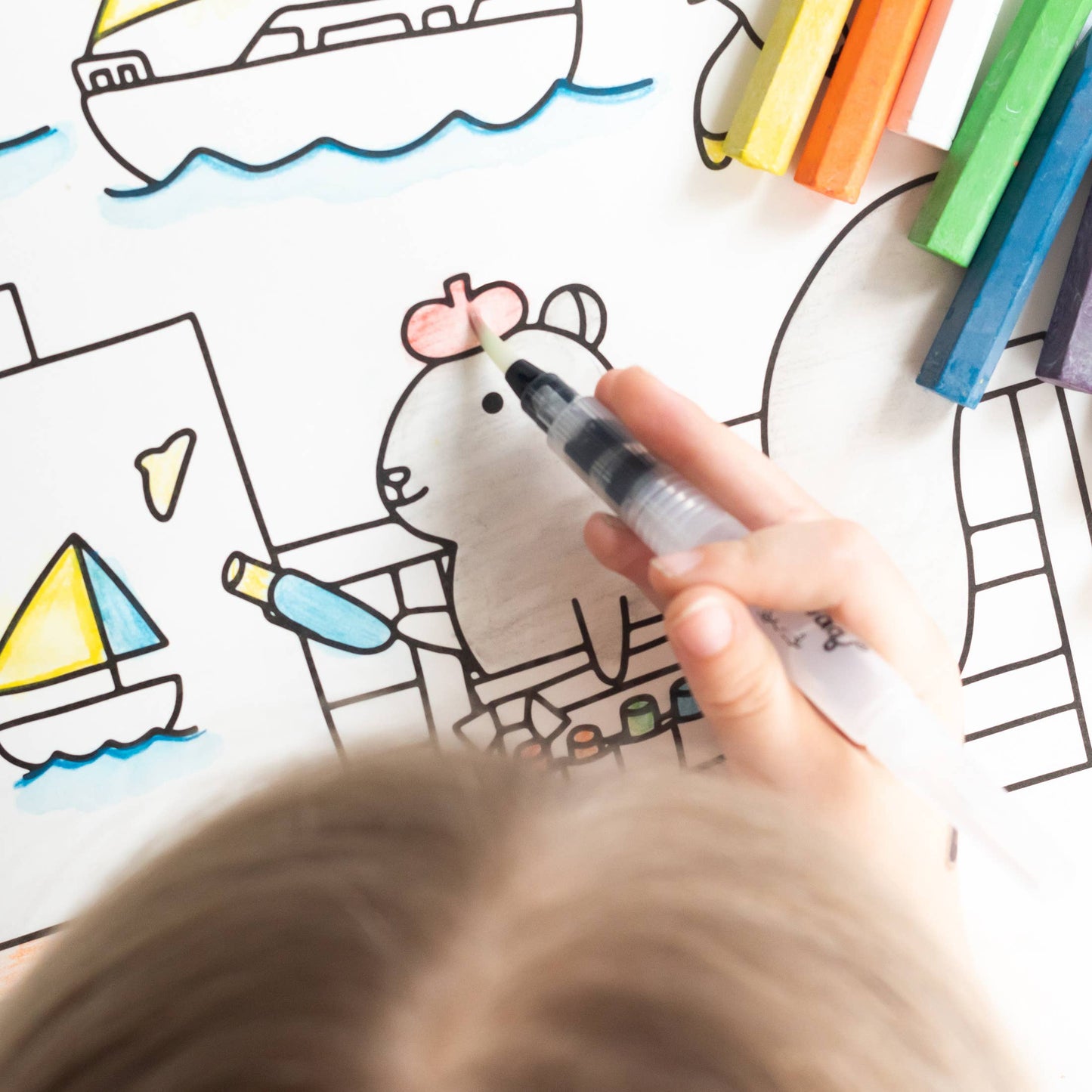 Jumbo Suitcase Paper Coloring Book