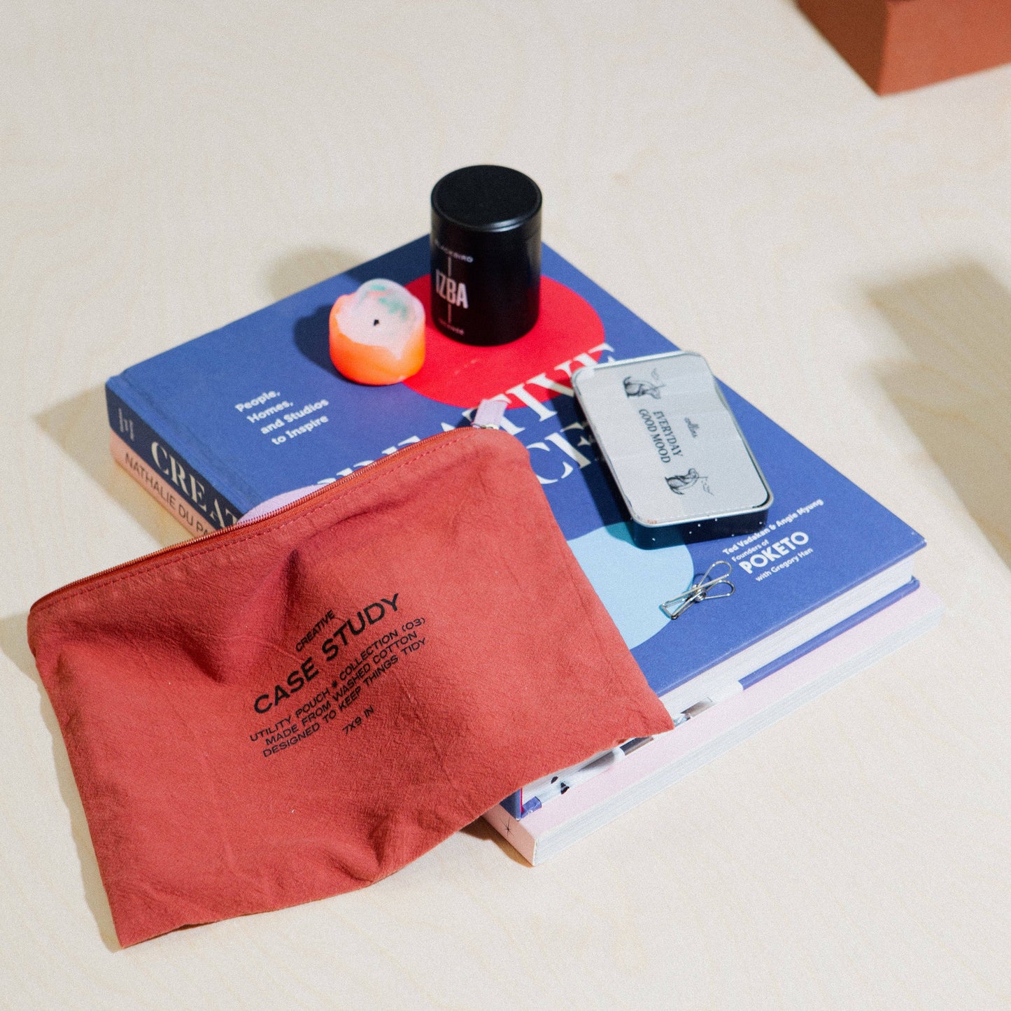 Zipper Go Pouch - Rust