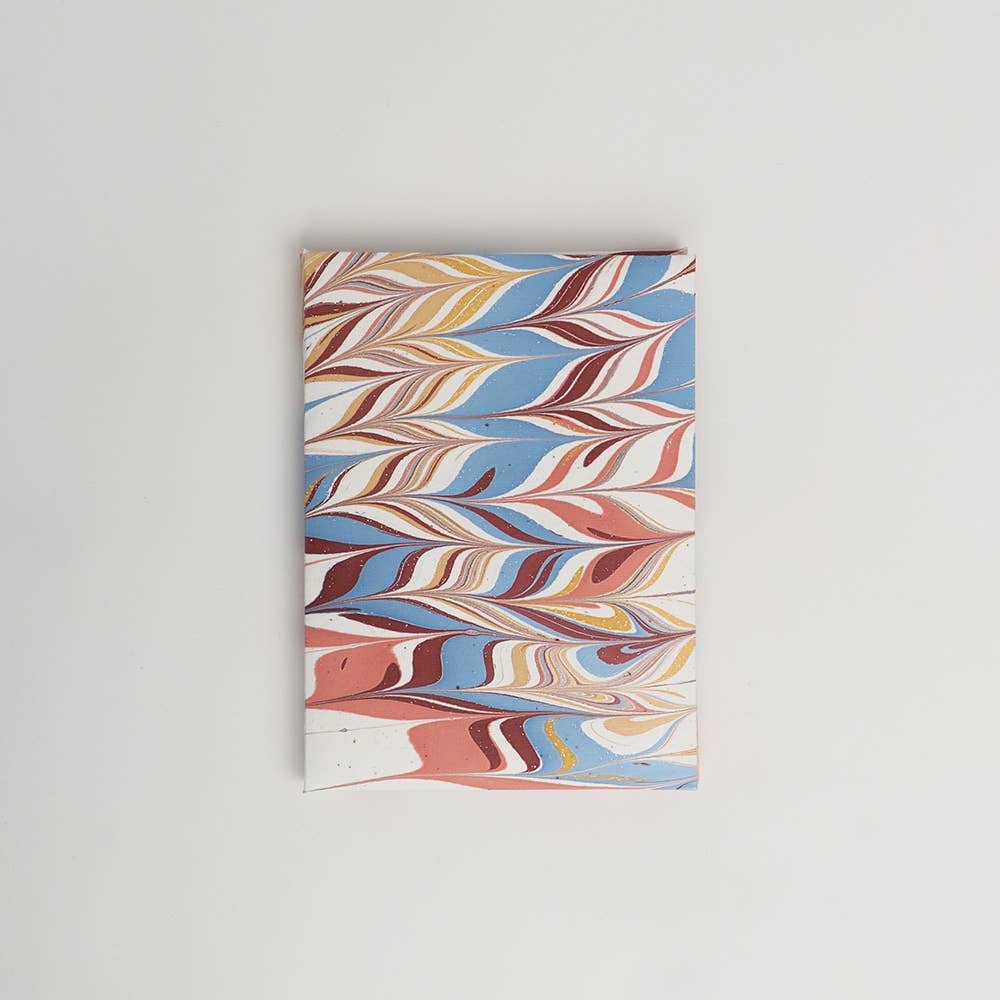 Hand Marbled Greeting Card Set - DESERT PEBBLES