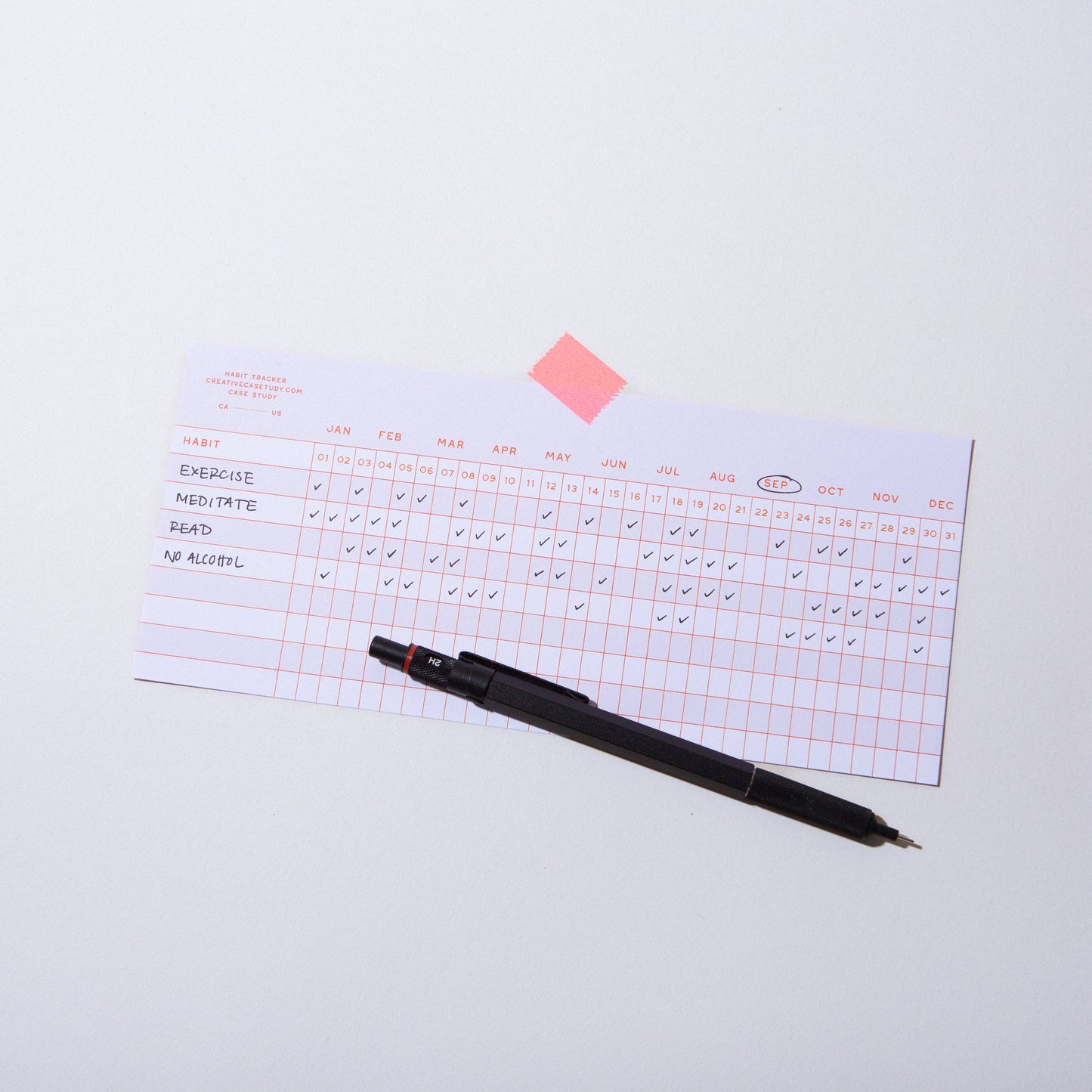 Habit Tracker Notepad