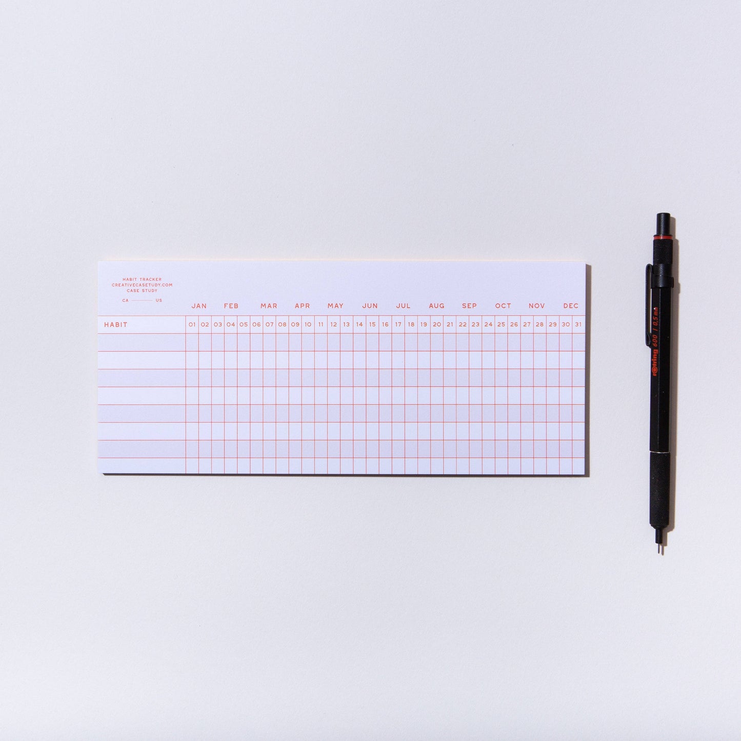 Habit Tracker Notepad