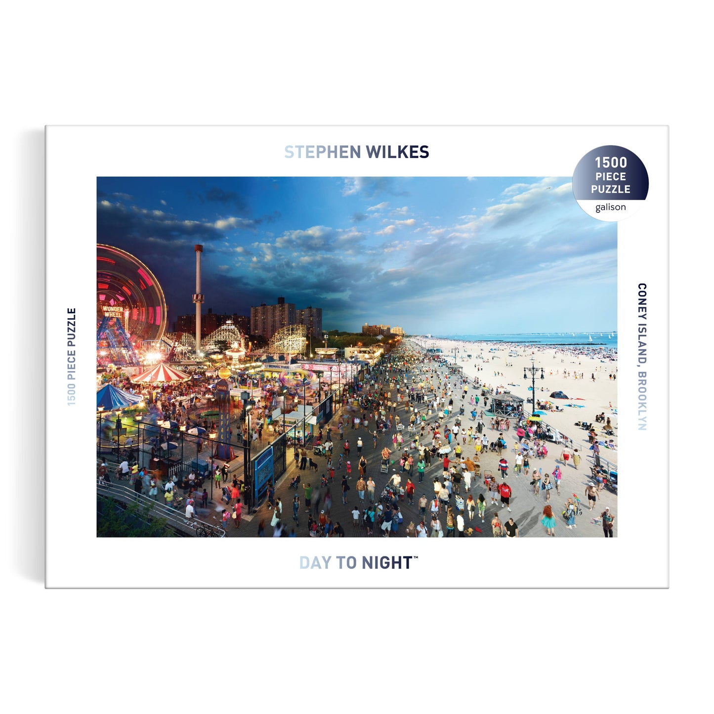 Coney Island Day to Night 1500 Piece Puzzle