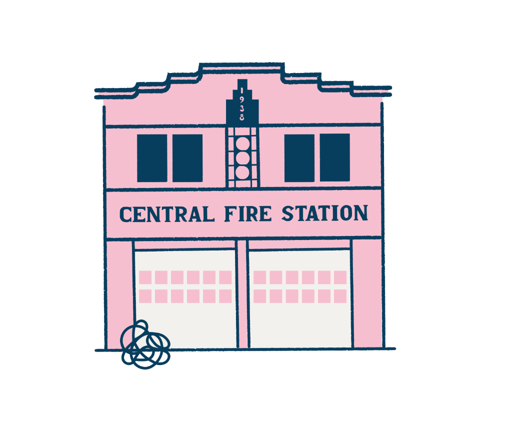 Marfa Firestation Sticker