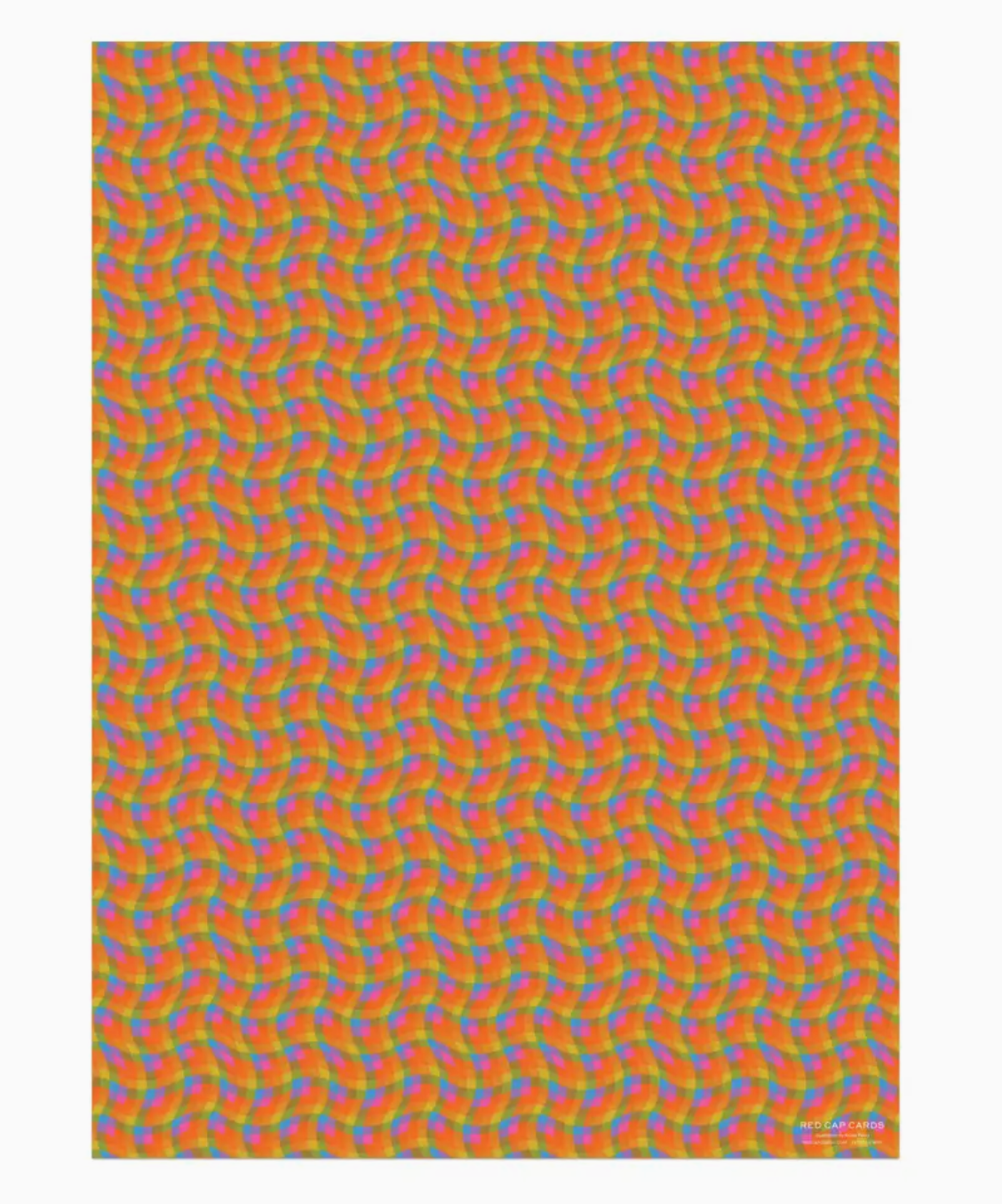 Trippy Checker Wrapping Paper