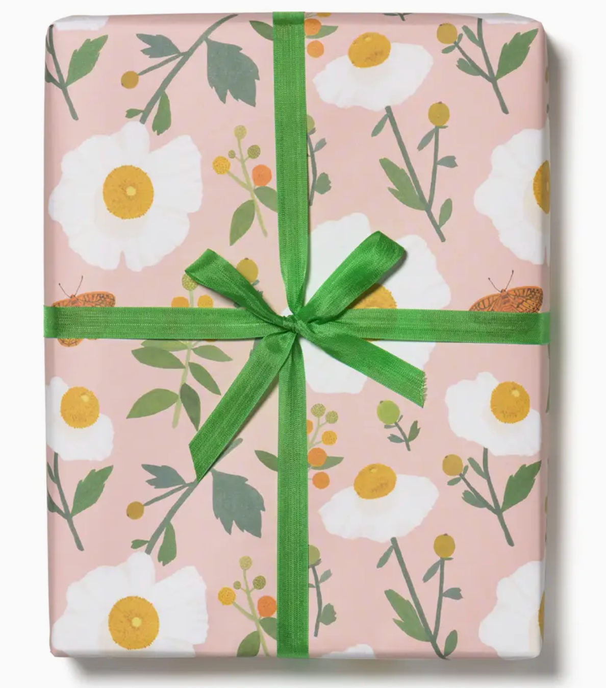 White Poppies Wrapping Paper