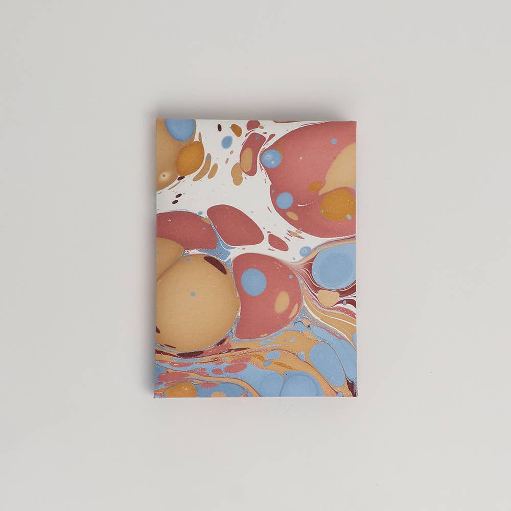 Hand Marbled Greeting Card Set - DESERT PEBBLES