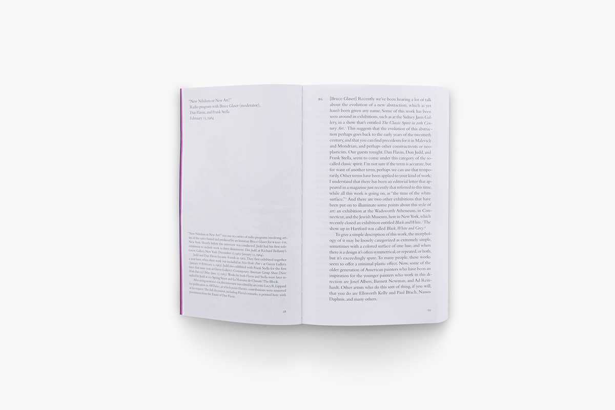 Donald Judd Interviews | Judd, Donald - Zwirner