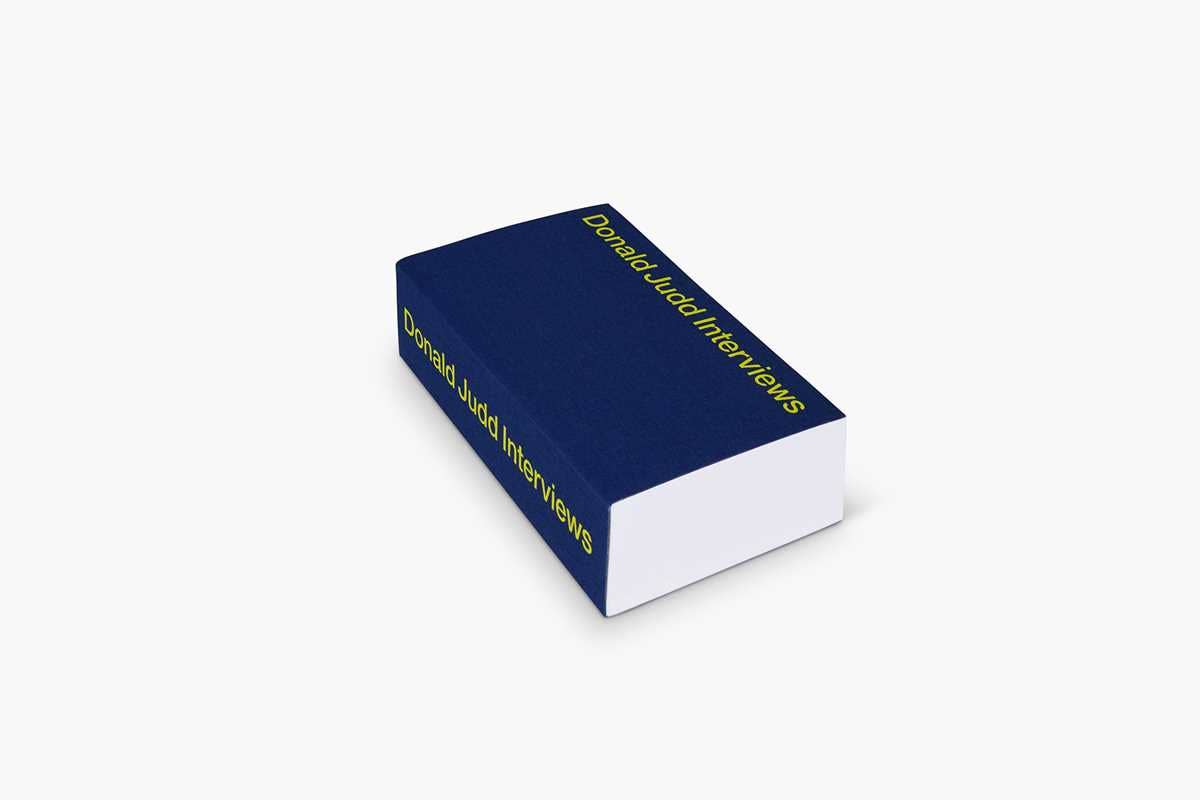 Donald Judd Interviews | Judd, Donald - Zwirner