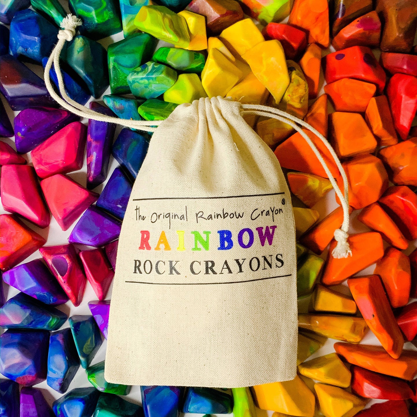 Rainbow Rock Original Rainbow Crayon® Bag of 15 Rock Crayons