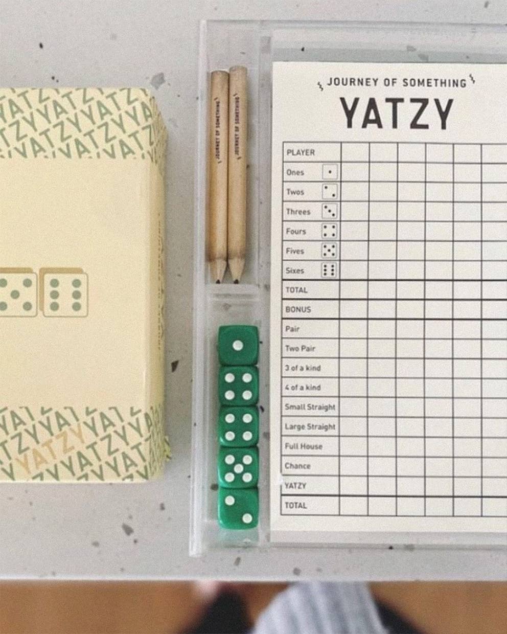 Yatzy Dice Game Set