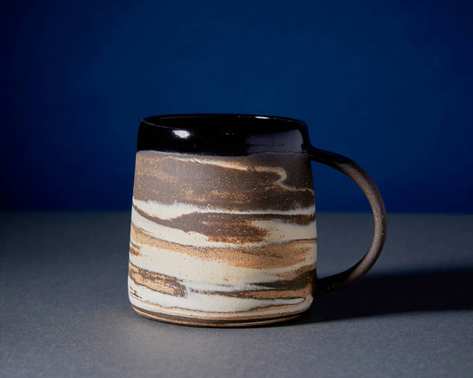 Brown & White Ceramic Mug