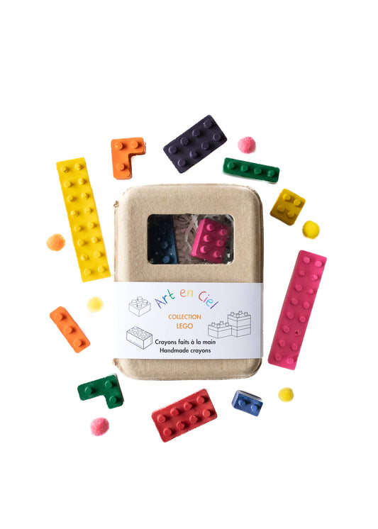 Handmade Crayons - LEGO THEME - Crayons faits à la main