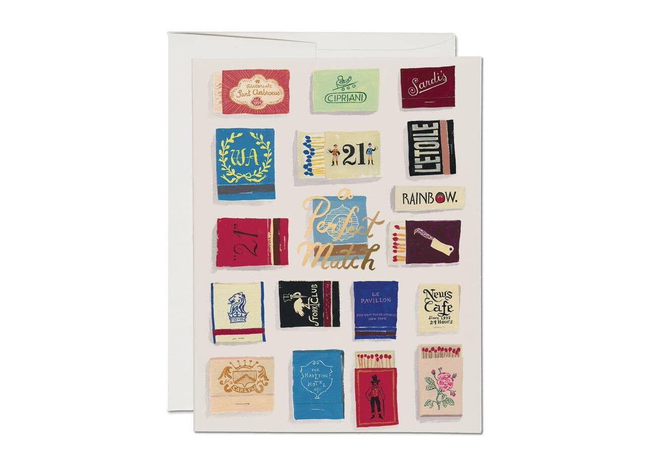 A Perfect Match Card | Red Cap Cards