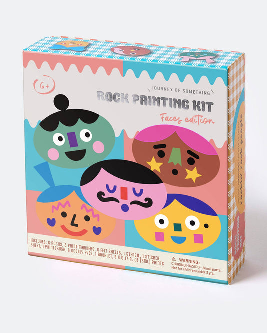 Rock Painting Kit for Kids - Cool Faces