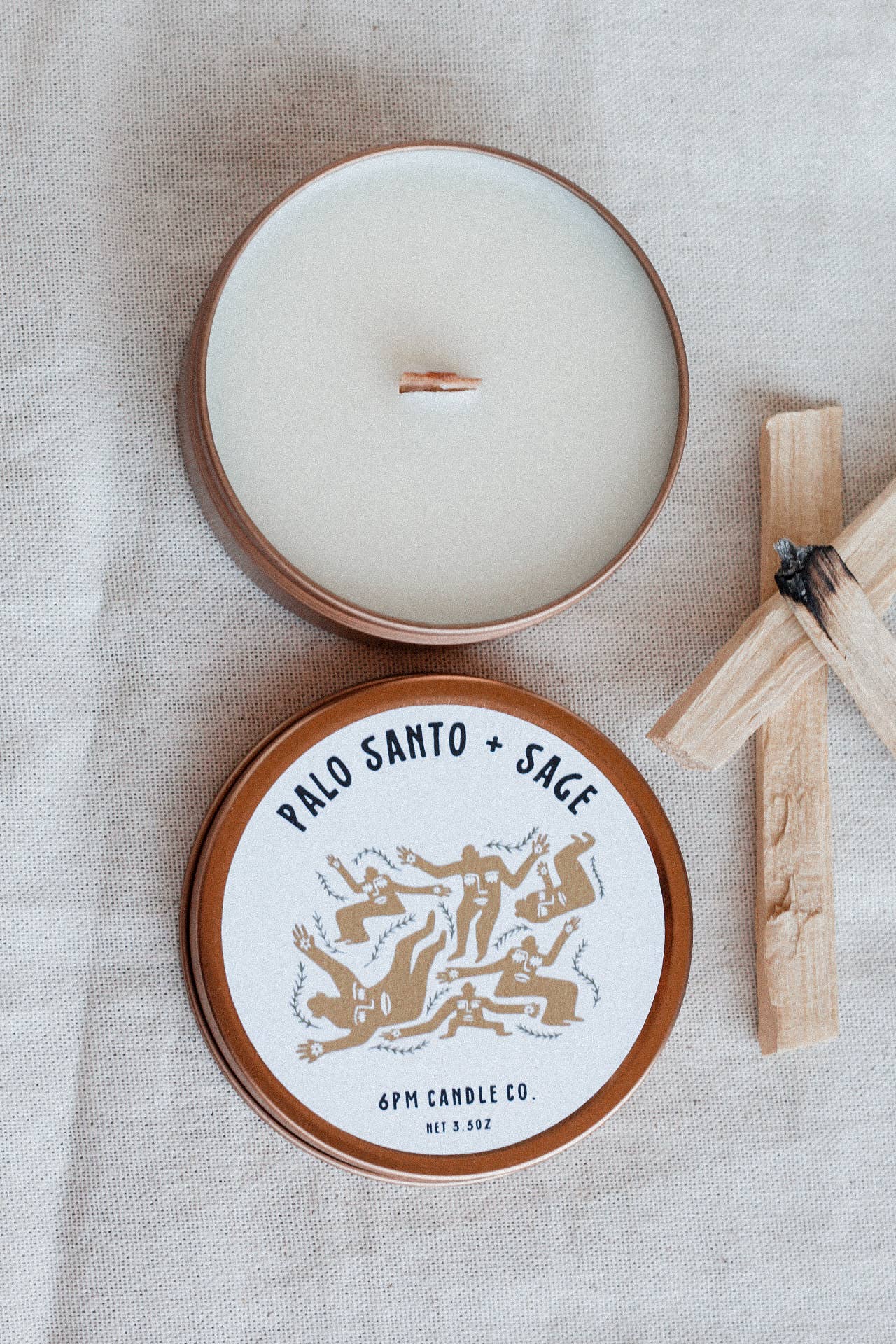Travel size Palo Santo + Sage | 6pm Candle Co.