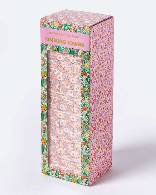 Floral Tumbling Tower Game