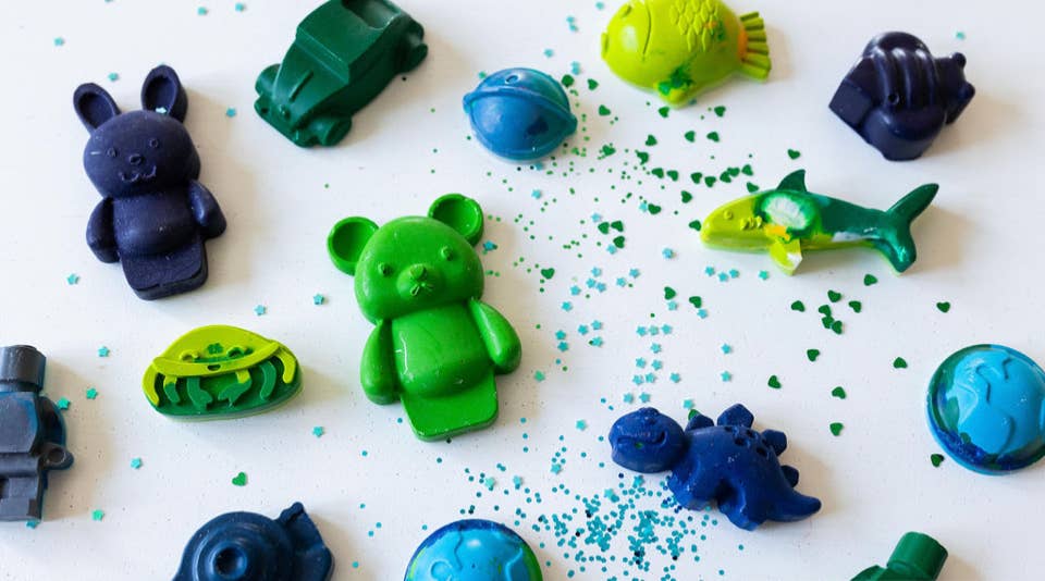 Handmade Crayons - NATURE THEME - Crayons faits à la main