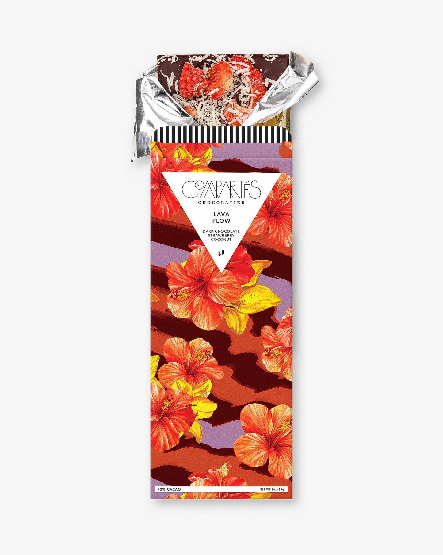 VEGAN Dark STRAWBERRY COCONUT BAR