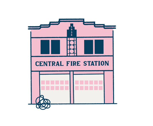Marfa Firestation Sticker