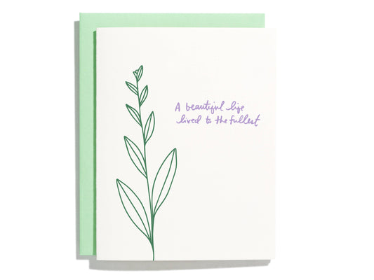 Beautiful Life - Greeting Card