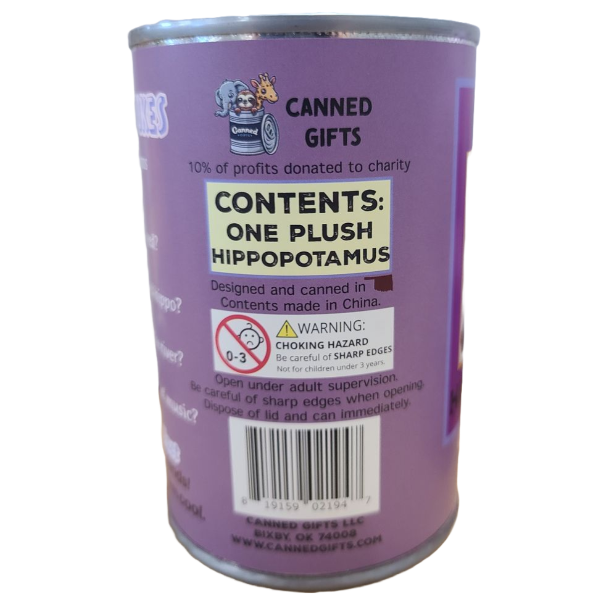 Maverick the Canned Hippopotamus