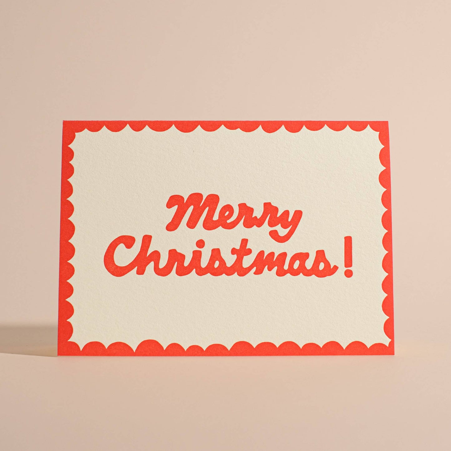 Merry Christmas! Letterpress Greeting Card