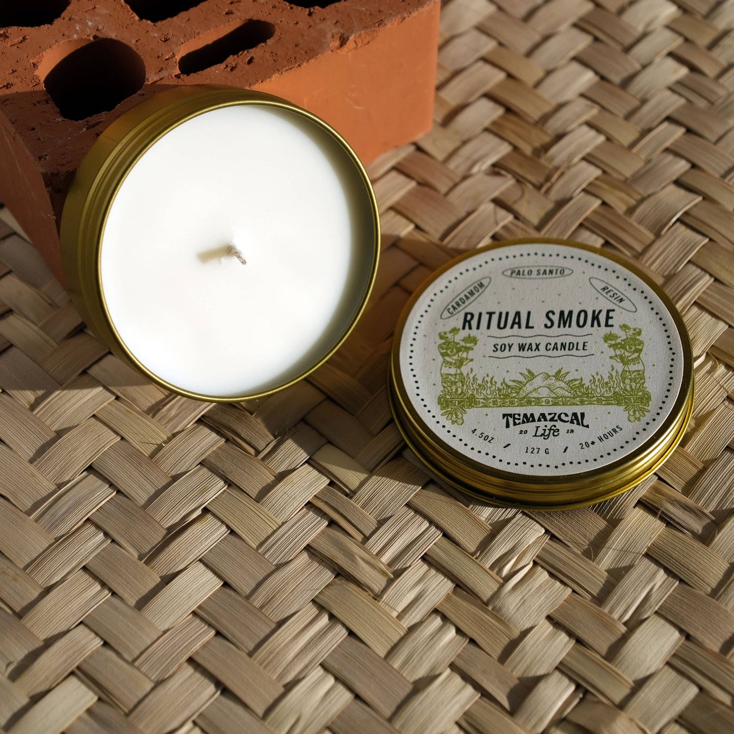 Ritual Smoke Tin Candle