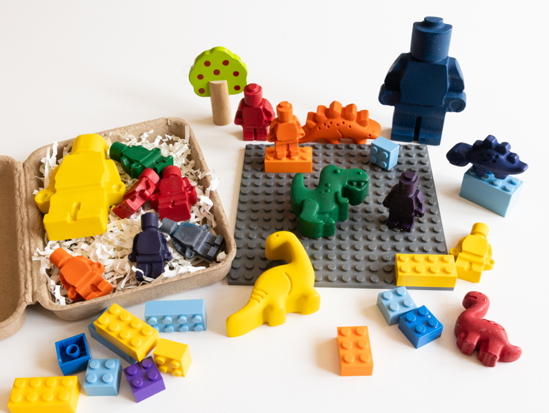 Handmade Crayons - LEGO THEME - Crayons faits à la main